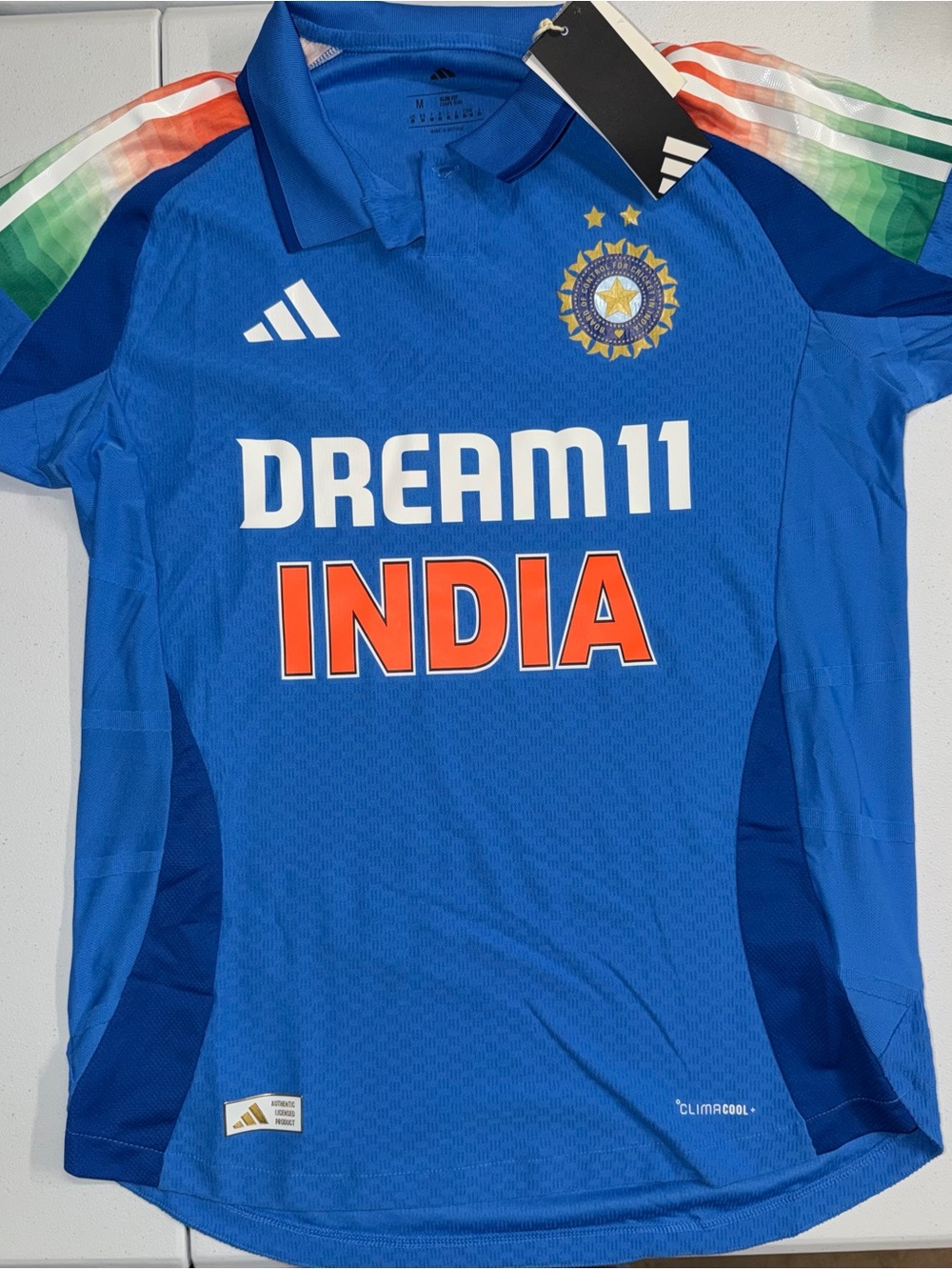 Adidas: India Cricket BCCI Dream11 Climacool Polo Jersey (Medium)